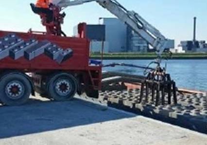 Betonnen Lego-blokken uit secundaire grondstoffen